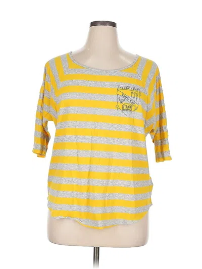 Pre-owned Gap 3/4 Sleeve T-shirt In Yellow