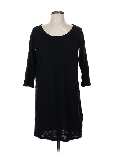 Pre-owned Gap 3/4 Sleeve Top Black Scoop Neck Tops