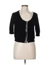 Gap 3/4 Sleeve Top Black Sweetheart Neckline Tops In Black