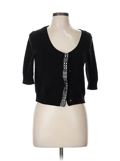 Gap 3/4 Sleeve Top Black Sweetheart Neckline Tops