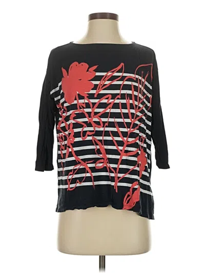 Pre-owned Gap 3/4 Sleeve T-shirt In Black