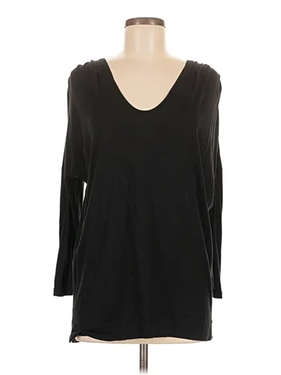 Pre-owned Gap 3/4 Sleeve T-shirt In Black
