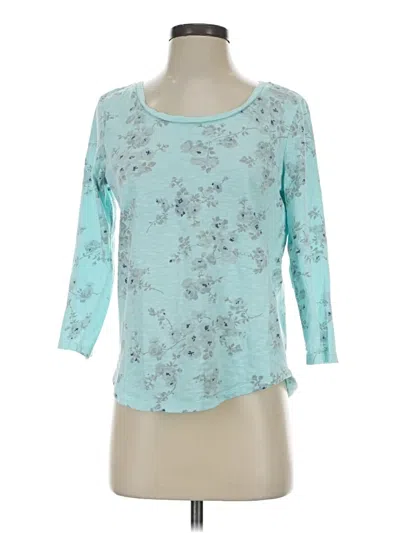 Pre-owned Gap 3/4 Sleeve T-shirt In Blue