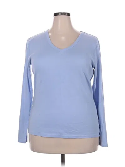 Pre-owned Gap 3/4 Sleeve T-shirt In Blue