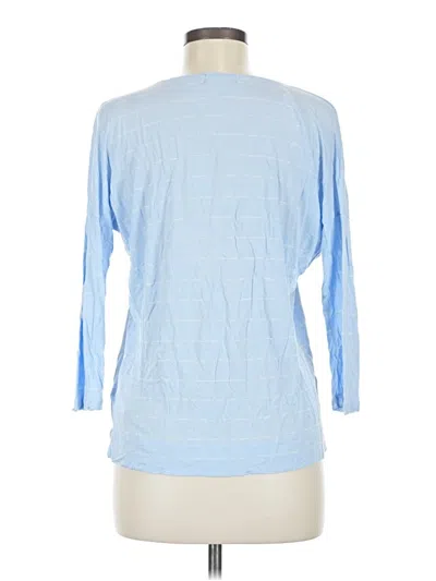 Pre-owned Gap 3/4 Sleeve T-shirt In Blue