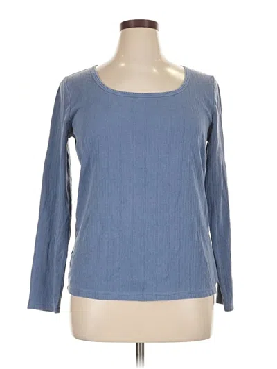 Pre-owned Gap 3/4 Sleeve T-shirt In Blue