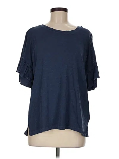Pre-owned Gap 3/4 Sleeve T-shirt In Blue