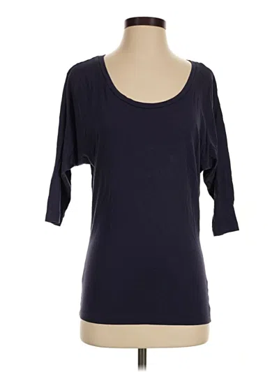 Pre-owned Gap 3/4 Sleeve T-shirt In Blue