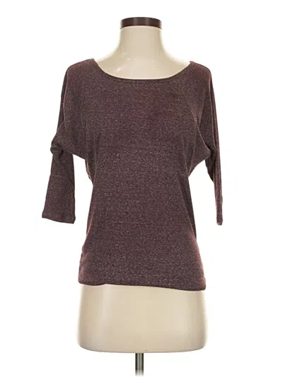 Pre-owned Gap 3/4 Sleeve T-shirt In Brown