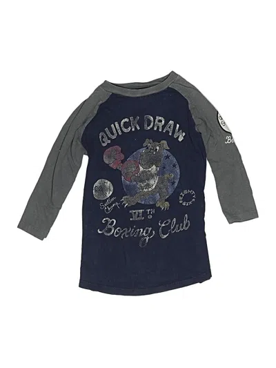 Pre-owned Gap Kids' 3/4 Sleeve T-shirt In Gray