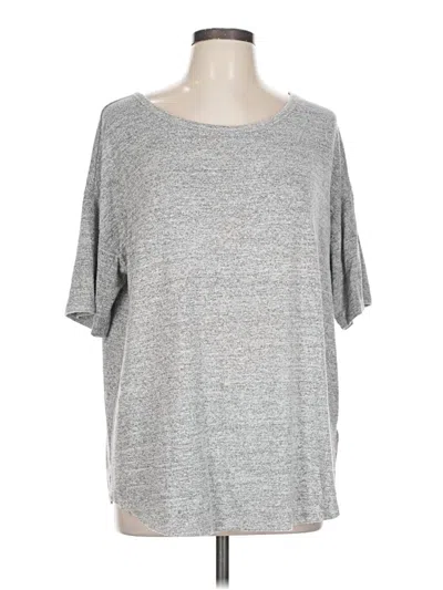 Pre-owned Gap 3/4 Sleeve T-shirt In Gray