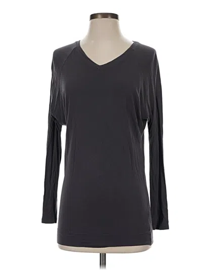 Pre-owned Gap 3/4 Sleeve T-shirt In Gray