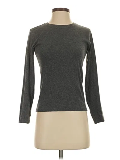Pre-owned Gap 3/4 Sleeve T-shirt In Gray
