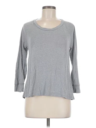 Pre-owned Gap 3/4 Sleeve T-shirt In Gray