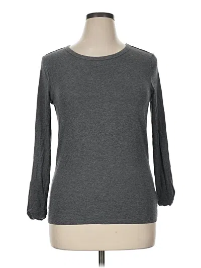 Pre-owned Gap 3/4 Sleeve T-shirt In Gray