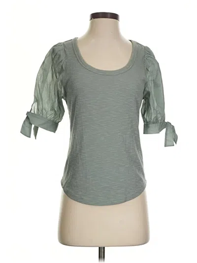 Pre-owned Gap 3/4 Sleeve T-shirt In Green