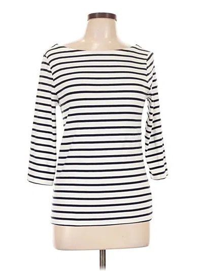 Pre-owned Gap 3/4 Sleeve T-shirt In Ivory