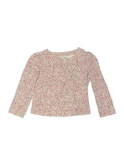 Pre-owned Gap Kids' 3/4 Sleeve T-shirt In Pink