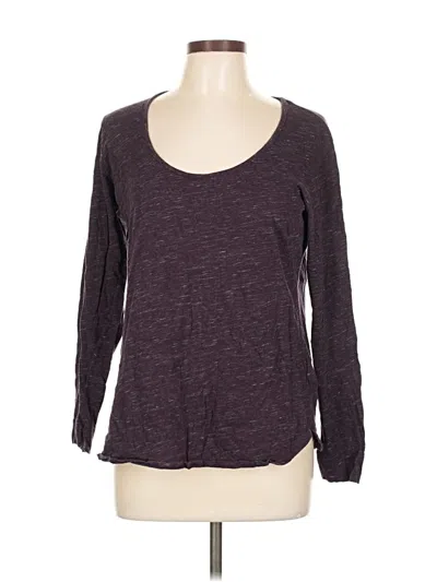 Pre-owned Gap 3/4 Sleeve T-shirt In Purple