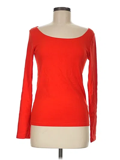Pre-owned Gap 3/4 Sleeve T-shirt In Red