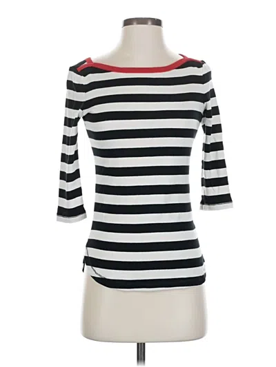 Pre-owned Gap 3/4 Sleeve T-shirt In White