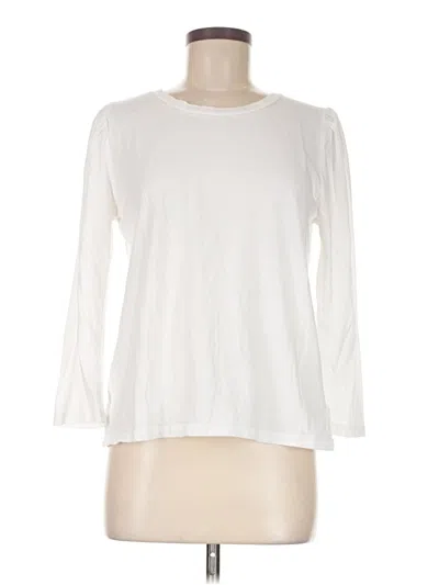 Pre-owned Gap 3/4 Sleeve T-shirt In White