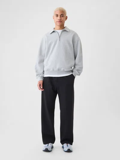Gap 365 Brushed Twill Pleated Trousers In Blue