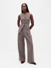 Gap 365 High Rise Brushed Twill Pleated Trousers