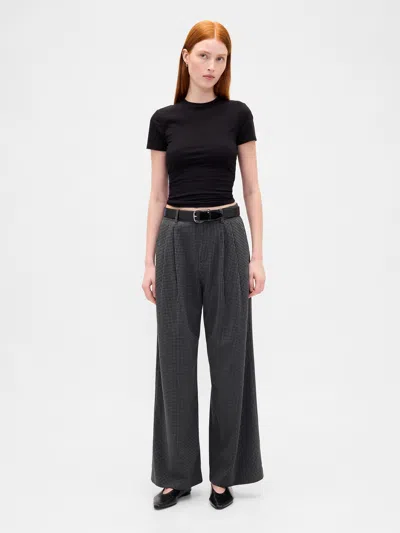 Gap 365 High Rise Brushed Twill Pleated Trousers