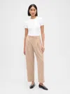 Gap 365 High Rise Brushed Twill Taper Ankle Trousers