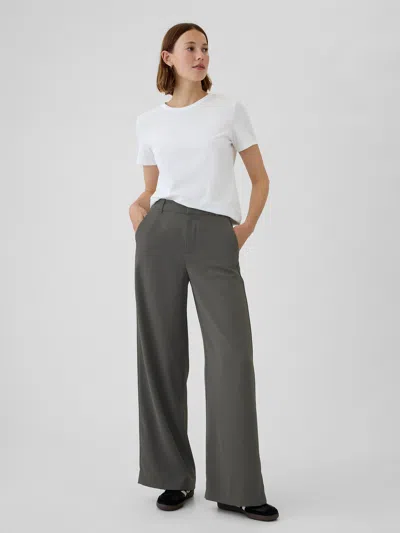 Gap 365 High Rise Trousers In Soft Black