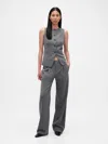 Gap 365 Low Rise Pleated Trousers In Burgundy