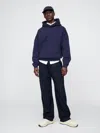 Gap 365 Wool-blend Relaxed Trousers In Navy Stripe