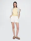 Gap 4" Downtown Khaki Shorts In Off White