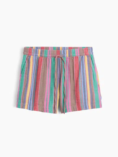 Gap 4" Mid Rise Cotton Gauze Easy Shorts In Multi