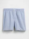 Gap 4.5" Poplin Boxers In Blue Stripe