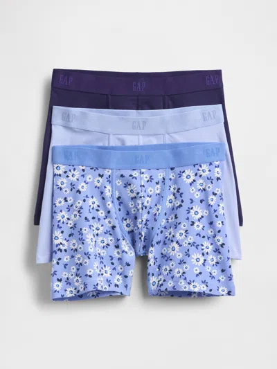 Gap 5" Boxer Briefs (3-pack) In Light Blue Floral