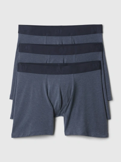 Gap 5" Breathe Boxer Brief (3-pack) In Blue