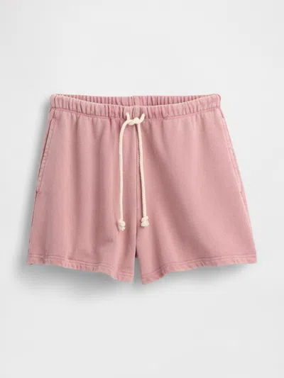 Gap 5" Heavyweight French Terry Sweat Shorts In Pink