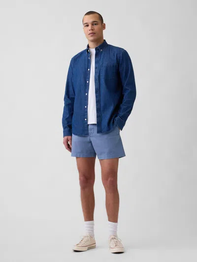 Gap 5.5" Relaxed Shorts In Blue