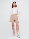 Gap 6" Mid Rise Twill Pleated Trouser Shorts