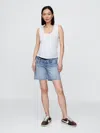 Gap 7" Maternity Full Panel Denim Bermuda Shorts