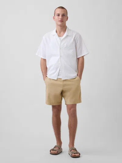 Gap 7.5" Linen-cotton Shorts