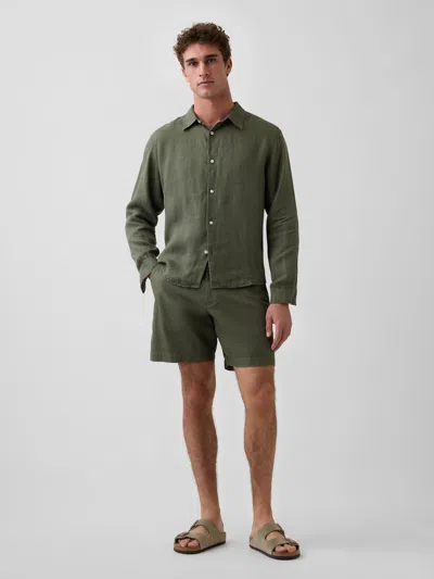 Gap 7.5" Linen-cotton Shorts