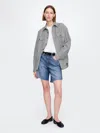 Gap 8" Mid Rise '90s Loose Denim Bermuda Shorts In Medium Indigo