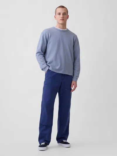 Gap '90s Loose Canvas Double-knee Carpenter Pants In Blue