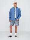 Gap '90s Loose Denim Plaid Shorts