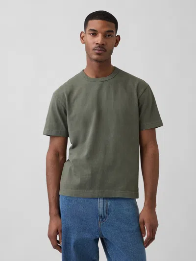 Gap Adult Heavyweight Crop T-shirt In Green