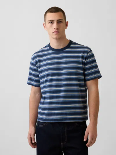 Gap Adult Heavyweight Crop T-shirt In Blue
