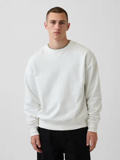 Gap Adult Heavyweight French Terry Oversized Sweatshirt In White